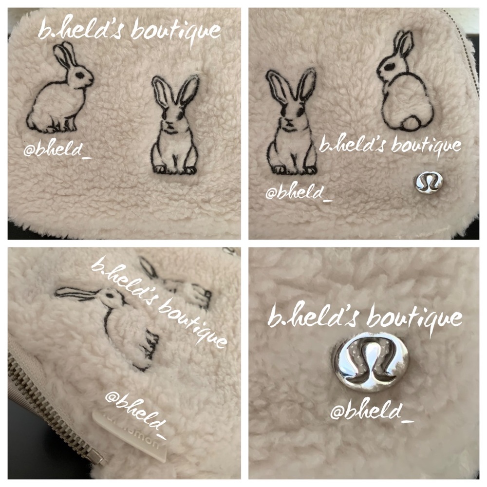 lululemon Lunar New Year Everywhere Belt Bag *Fleece Rabbit Plush Embroidery NWT - Picture 6 of 16